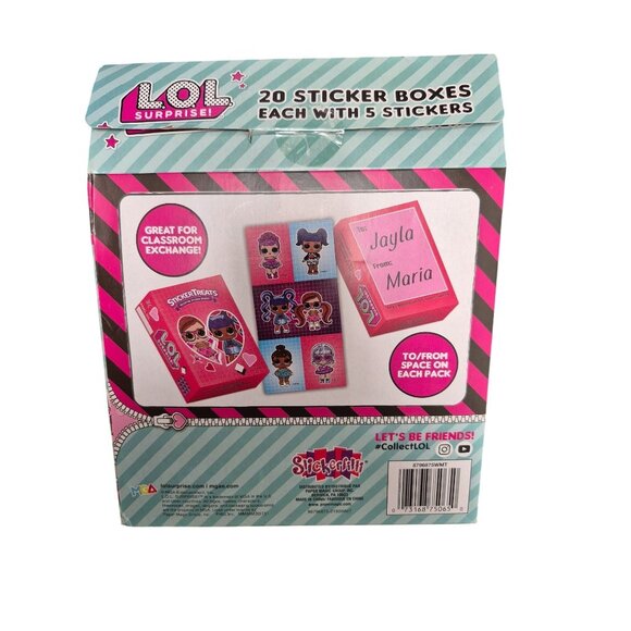 LOL Surprise Stickertreats 20 Sticker Boxes With 5 Stickers Each - Picture 2 of 4